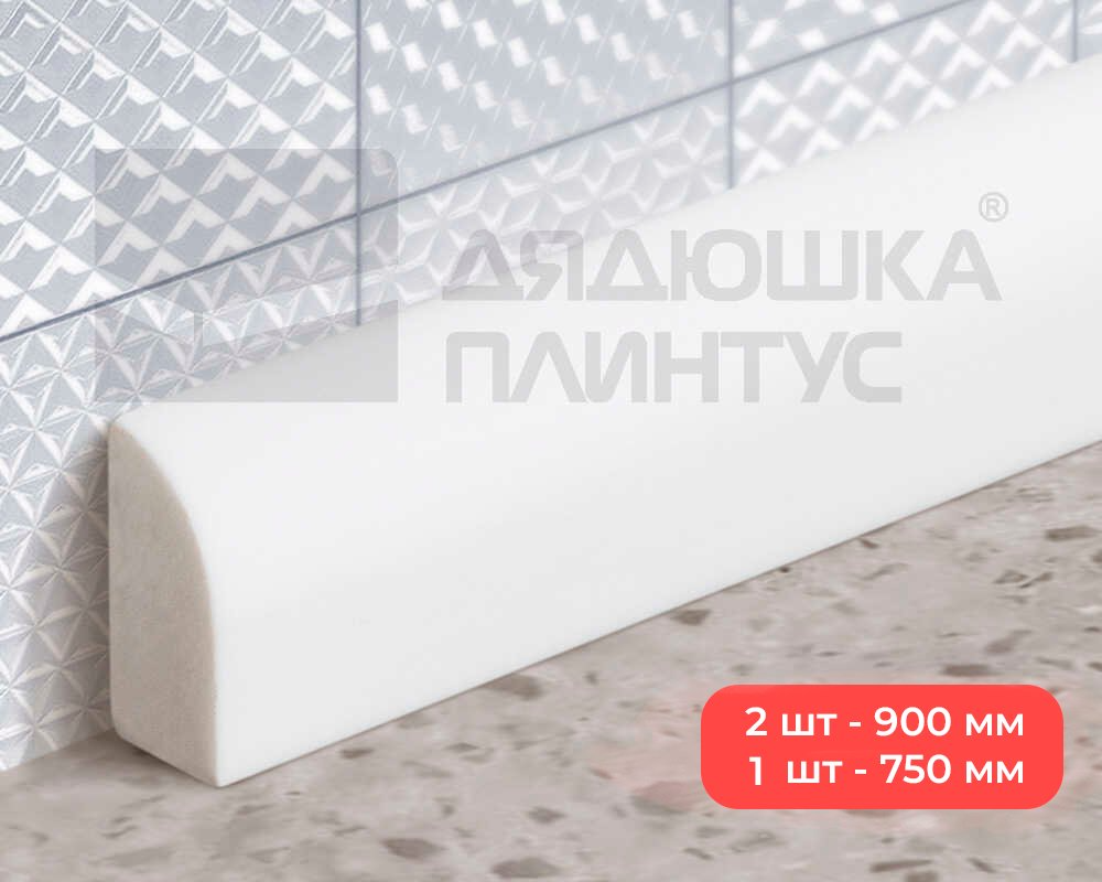 Комплект акриловых бордюров Волшебная палочка B24 R12 Белый Глянец 20%